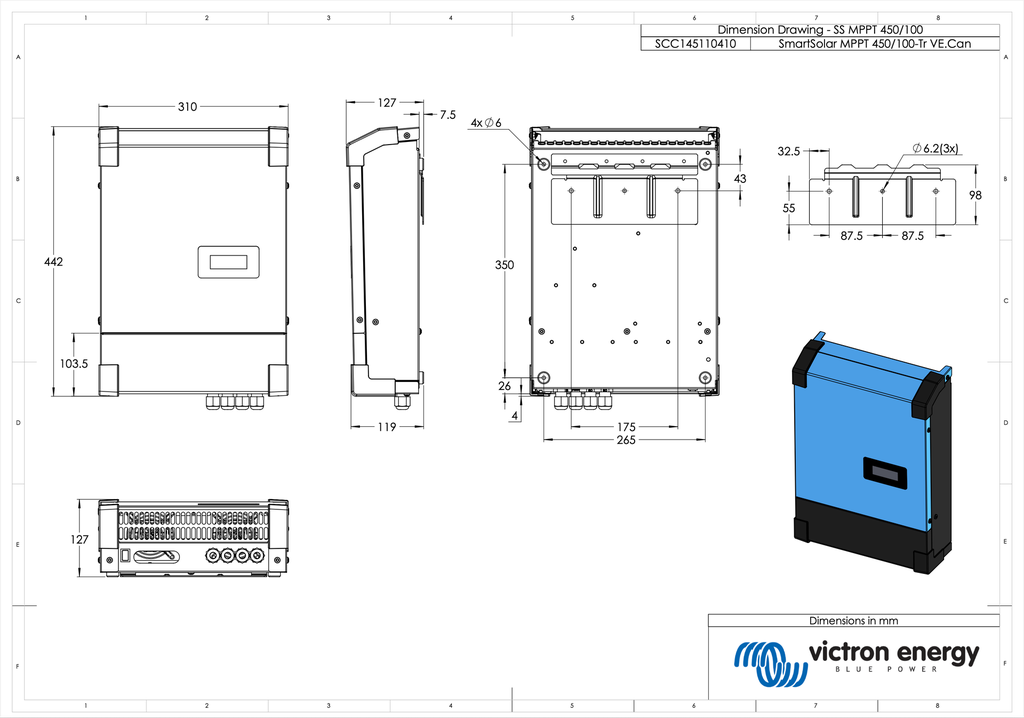 Frax Victron DC productie pack 5,76 kWh
